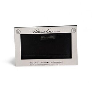 Kenneth Cole Black RFID Leather Card Holder
